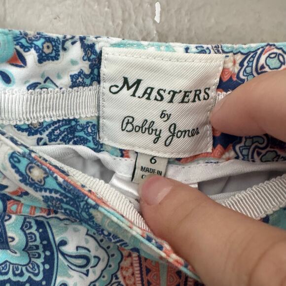 MASTERS BOBBY JONES Skort Pink and Blue Size 6 Side Zip - Picture 4 of 8